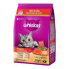 غذای خشک گربه تقویت پوست و مو ویسکاس با طعم مرغ و ماهی سالمون Whiskas Skin and Coat