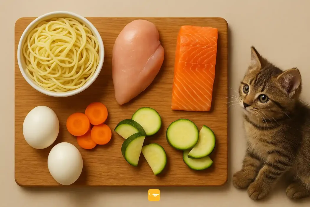 طرز تهیه غذا گربه با ماکارونی