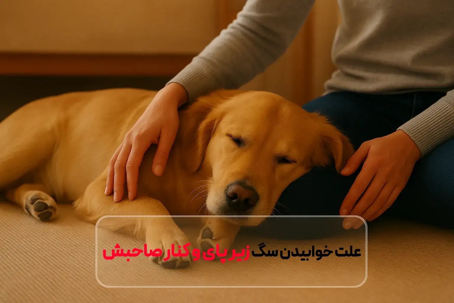 علت خوابیدن سگ زیر پای و کنار صاحبش | دلیل علمی و جالب