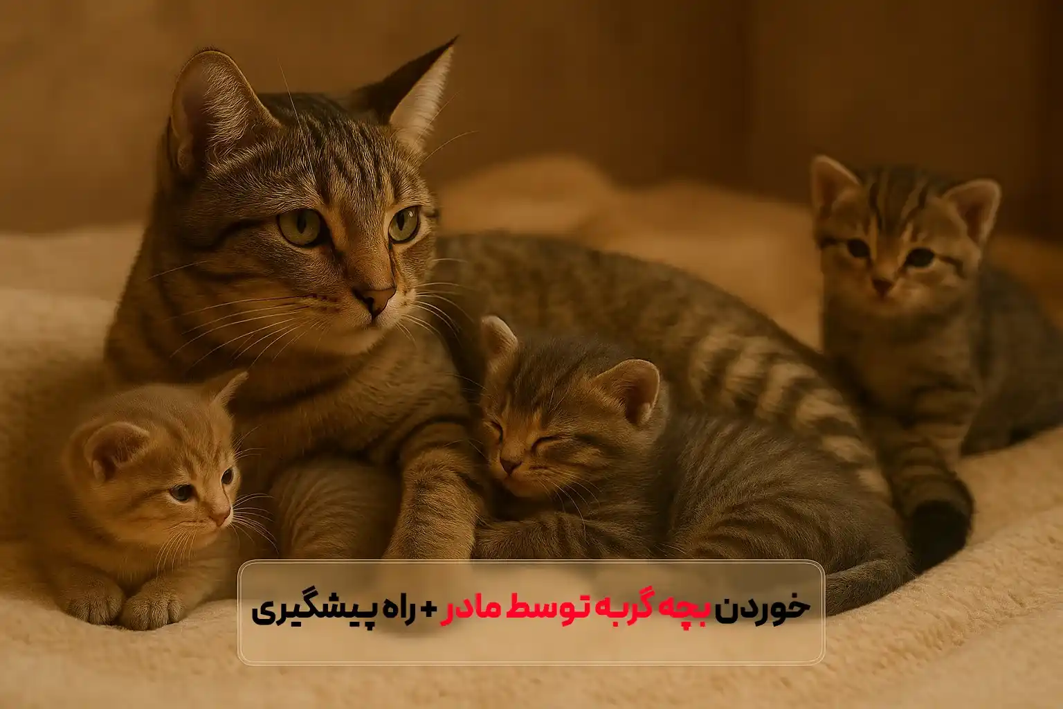 خوردن بچه گربه توسط مادر | دلایل علمی و راه پیشگیری