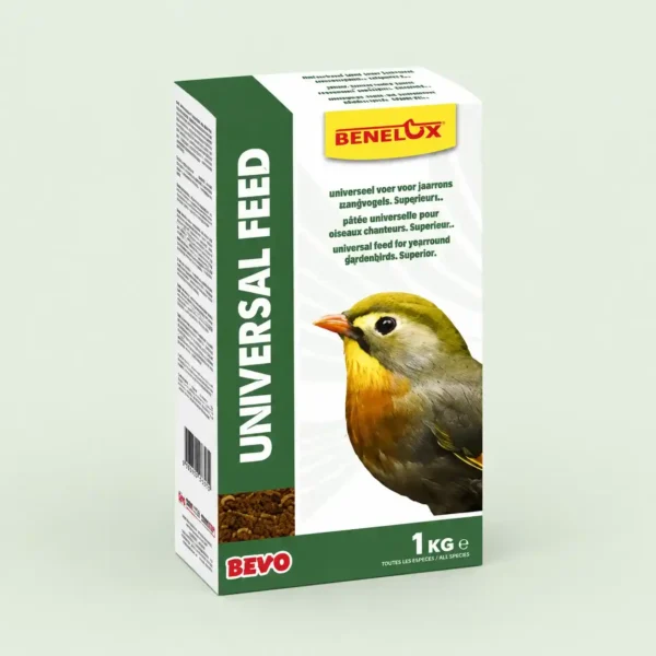 غذای یونیورسال مرغ مینا، بلبل، سار، پرندگان حشره خوار و میوه خوار بنلوکس Benelux universal feed غذای یونیورسال مرغ مینا، بلبل، سار، پرندگان حشره خوار و میوه خوار بنلوکس Benelux universal feed