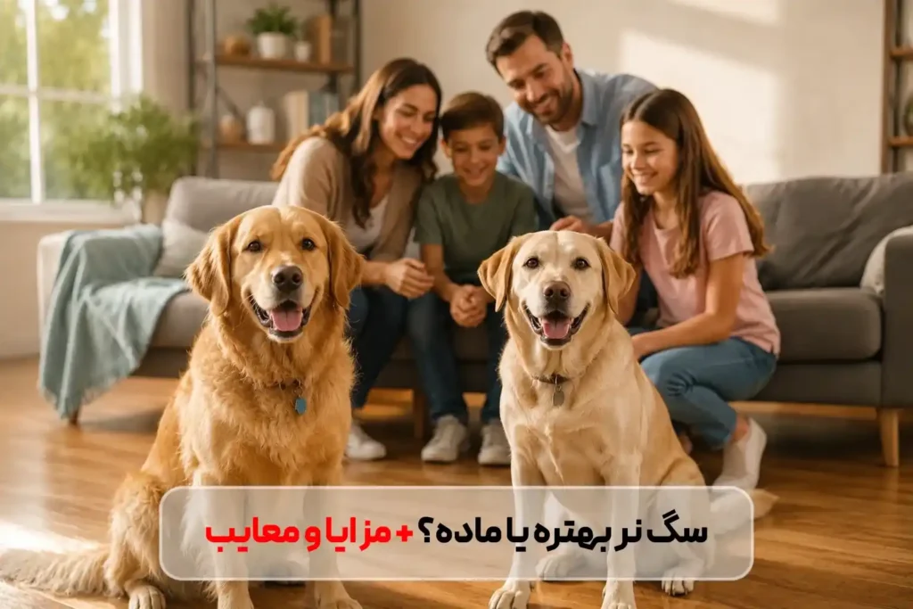 سگ نر بهتره یا ماده؟ بررسی تفاوت‌ها، مزایا و معایب نگهداری