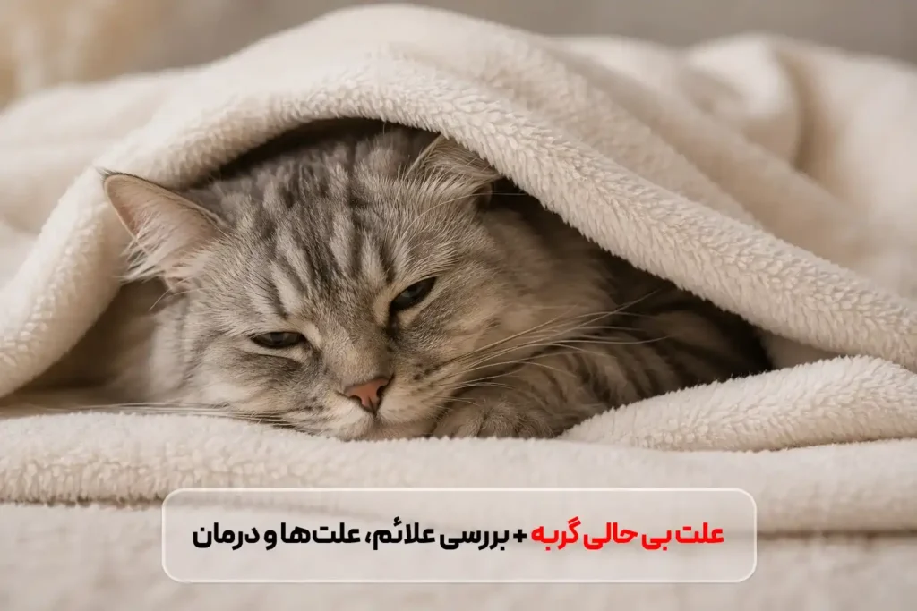 علت بی حالی گربه نر، ماده و بچه گربه + بررسی علائم، علت‌ها و درمان