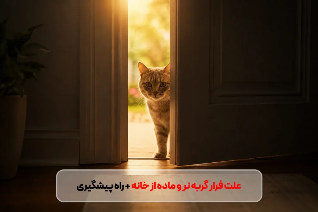 علت فرار گربه نر و ماده از خانه + پیدا کردن گربه گمشده و راه پیشگیری